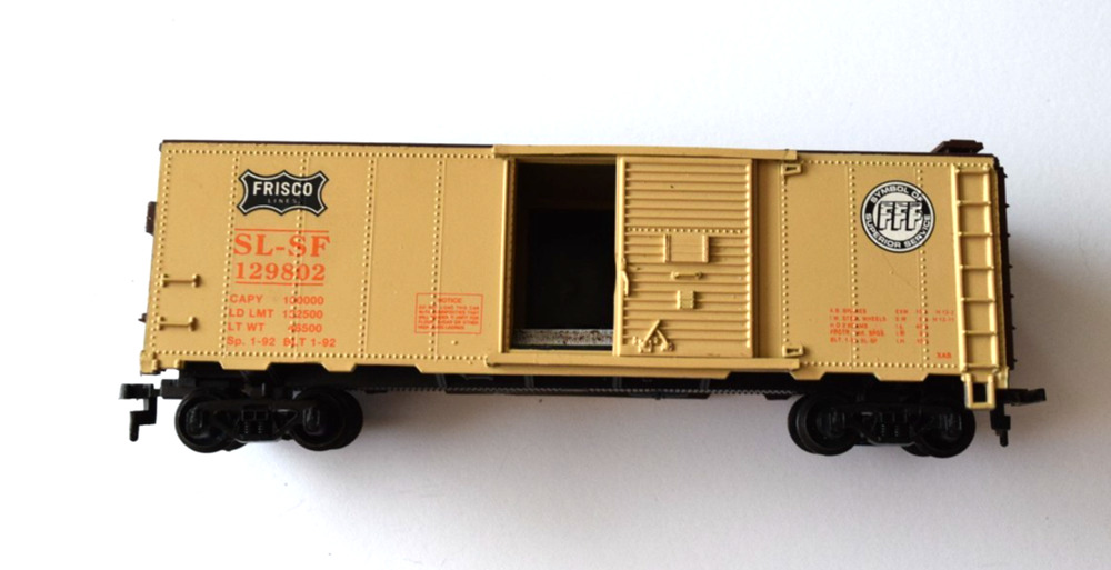 Athearn 734-012 HO Scale Frisco SL-SF #129802 40' Steel Box Car Vintage